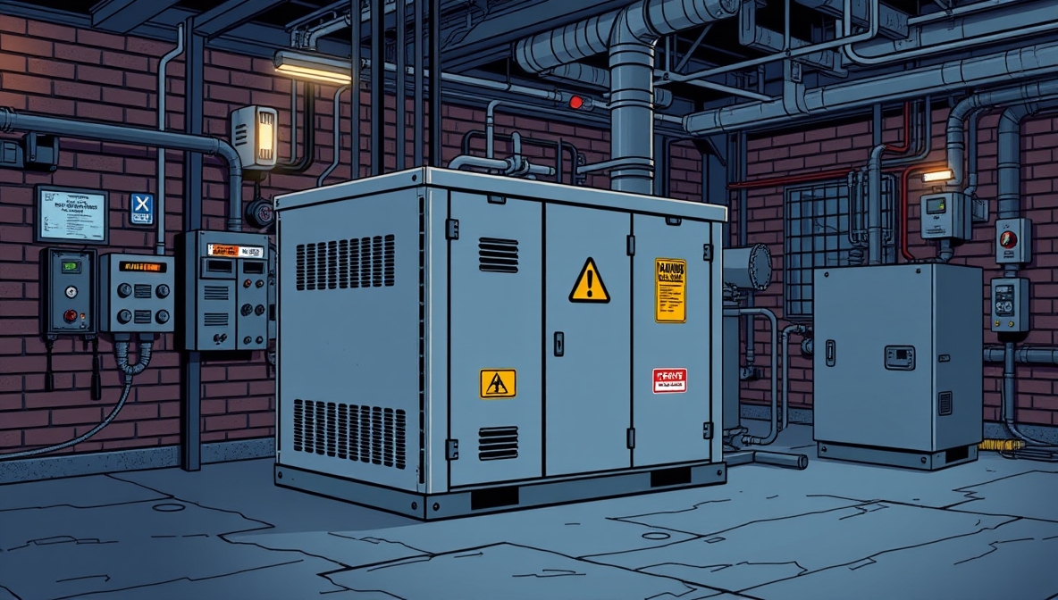 Magazyny energii - 5 rodzajów, ceny i koszty eksploatacji Flux_Schnell_A_detailed_illustration_of_a_backup_power_system__3