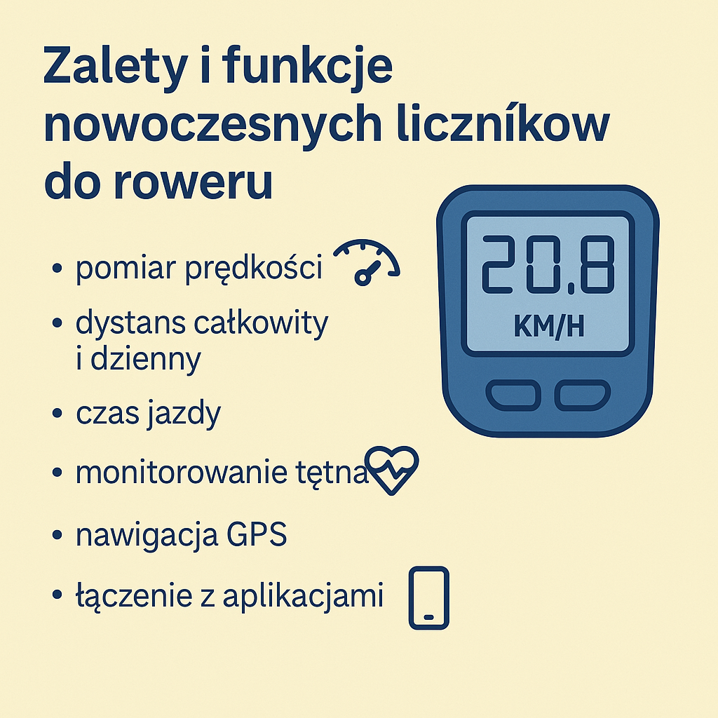 6 super funkcji – Licznik w rowerze elektrycznym